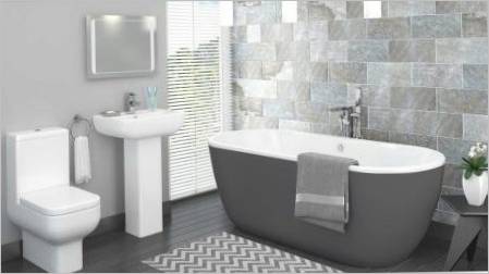 Siva kupaonica: Odabiremo boju i stil, stavite akcente