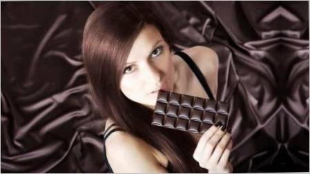 Boja kose gorke čokolade: ono što izgleda, tko je prikladan i kako dobiti?