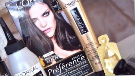 L'Orealne preference boje kose: palete cvijeća i upute za primjenu