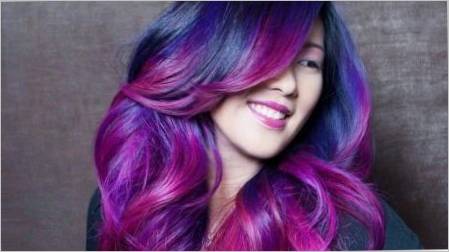 Purple Ombre: Ideje za različite duljine i boje kose