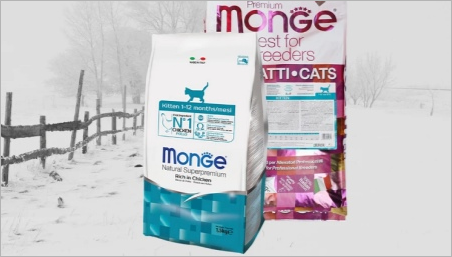 Značajke suhe monge feed za mačke i mačke