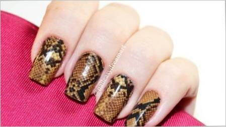 Dizajn noktiju s efektom zmija kože - podebljano, ali lijepo!