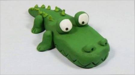 Lepim krokodil iz plastelina