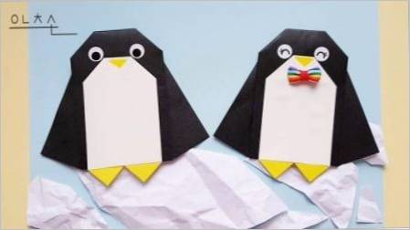Izrađujemo origami u obliku pingvina