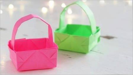 Kako napraviti košaru u origami tehnici?