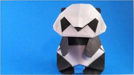 Kako napraviti origami u obliku pande?