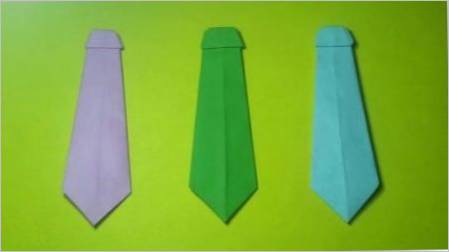 Napravimo origami u obliku kravate