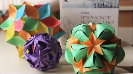 Stvaranje origamija u obliku papirnatih lopti