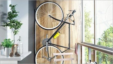 Značajke i metode za spremanje bicikla na balkonu