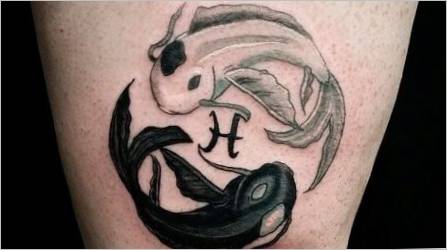 Tetovaža kao znak zodijak ribe