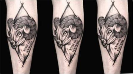 Tetovaža kao znak zodijaka Ovan