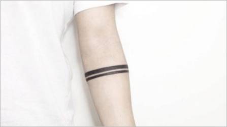Tetovaža na ruci u obliku pruga