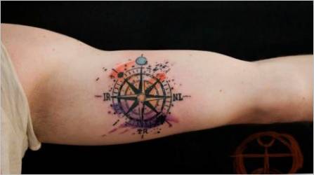 Vrijednost i niz tetovaža s kompasom