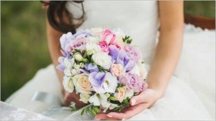 Svadbeni svadbeni buket iz hortendeje: Mogućnosti za lijepe kompozicije i kombinacije