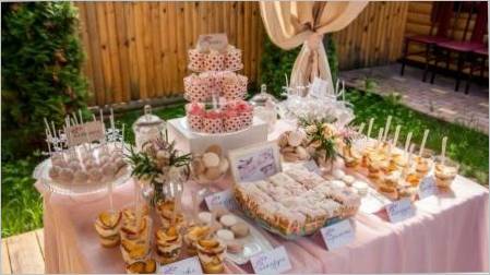 Vjenčani buffet: Značajke i pravila organizacije
